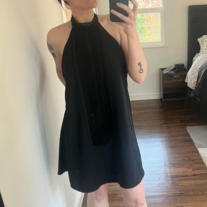 NWT Zara Halter Fringe Dress Size Large